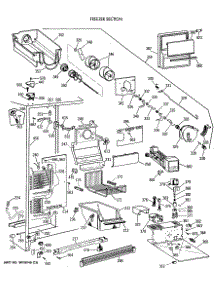 03 - Freezer Section parts for Ge Refrigerator TFH24PRXABB from AppliancePartsPros.com
