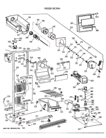 02 - Freezer Section parts for Ge Refrigerator TFX20JRXAAA from AppliancePartsPros.com