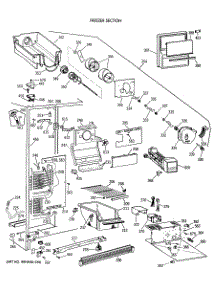02 - Freezer Section parts for Ge Refrigerator TFH24JWXAWW from AppliancePartsPros.com