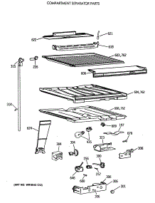 05 - Compartment Separator Parts parts for Ge Refrigerator MTX21GAXBRAA from AppliancePartsPros.com