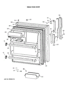 02 - Fresh Food Door parts for Ge Refrigerator TBX18SASERHA from AppliancePartsPros.com