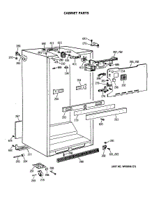 03 - Cabinet Parts parts for Ge Refrigerator TBX18SASERHA from AppliancePartsPros.com