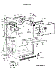 03 - Cabinet Parts parts for Ge Refrigerator TBX24JISYRWH from AppliancePartsPros.com