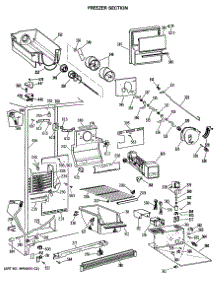02 - Freezer Section parts for Ge Refrigerator MSX22BRSAAD from AppliancePartsPros.com