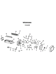 05 - Icemaker parts for Ge Refrigerator MSG24GRTCWH from AppliancePartsPros.com
