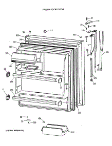 02 - Fresh Food Door parts for Ge Refrigerator MTX18GISVRAD from AppliancePartsPros.com
