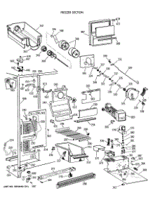 03 - Freezer Section parts for Ge Refrigerator MSG27DHTCWH from AppliancePartsPros.com