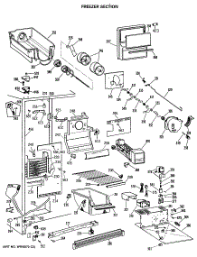 02 - Freezer Section parts for Ge Refrigerator MSX24GRSAWH from AppliancePartsPros.com