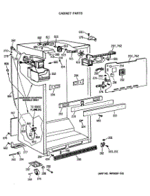 03 - Cabinet Parts parts for Ge Refrigerator MTX18GASVRWW from AppliancePartsPros.com