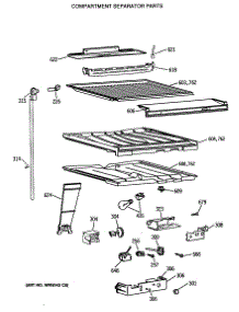 05 - Compartment Separator Parts parts for Ge Refrigerator MTX18GASVRWW from AppliancePartsPros.com