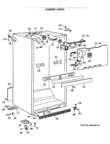 03 - Cabinet Parts parts for Ge Refrigerator MTX21BASNRAD from AppliancePartsPros.com