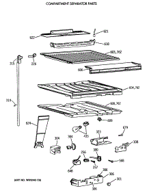 05 - Compartment Separator Parts parts for Ge Refrigerator MTX21GASSRWW from AppliancePartsPros.com