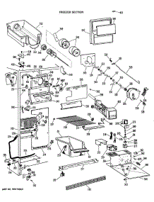 02 - Freezer Section parts for Ge Refrigerator MSXH24DLP from AppliancePartsPros.com