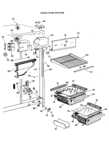 03 - Fresh Food Section parts for Ge Refrigerator MSX20ELD from AppliancePartsPros.com