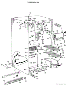 02 - Freezer Section parts for Ge Refrigerator MSX20GLG from AppliancePartsPros.com