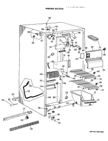 02 - Freezer Section parts for Ge Refrigerator MSX20GLR from AppliancePartsPros.com