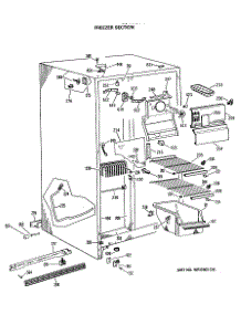 02 - Freezer Section parts for Ge Refrigerator MSX20GRAAD from AppliancePartsPros.com