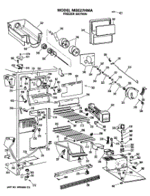 03 - Freezer Section parts for Ge Refrigerator MSE27HMA from AppliancePartsPros.com