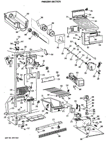02 - Freezer Section parts for Ge Refrigerator MSX22DLD from AppliancePartsPros.com