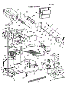 03 - Freezer Section parts for Ge Refrigerator MSX24XLK from AppliancePartsPros.com