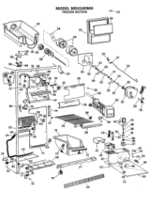 02 - Freezer Section parts for Ge Refrigerator MSX24DMA from AppliancePartsPros.com