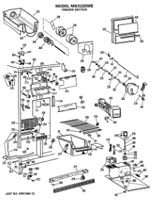 02 - Freezer Section parts for Ge Refrigerator MSX22DME from AppliancePartsPros.com