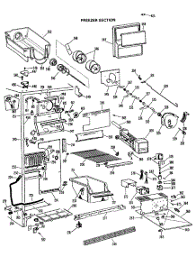 02 - Freezer Section parts for Ge Refrigerator MSX24DLJ from AppliancePartsPros.com