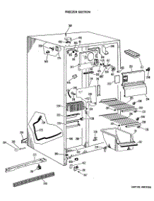 02 - Freezer Section parts for Ge Refrigerator MSX22GLL from AppliancePartsPros.com