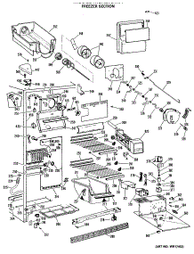 03 - Freezer Section parts for Ge Refrigerator MSX27DMA from AppliancePartsPros.com
