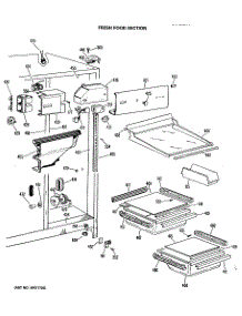 03 - Fresh Food Section parts for Ge Refrigerator MSX20GLL from AppliancePartsPros.com