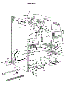 02 - Freezer Section parts for Ge Refrigerator MSX20GLC from AppliancePartsPros.com