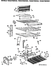 Unit parts for Ge Refrigerator TBH24TRDRAD from AppliancePartsPros.com