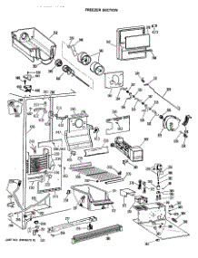 03 - Freezer Section parts for Ge Refrigerator TFX24ZRSAWH from AppliancePartsPros.com