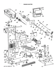 03 - Freezer Section parts for Ge Refrigerator TFX24ZFSAAD from AppliancePartsPros.com