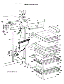 03 - Fresh Food Section parts for Ge Refrigerator TFX24ZASAAD from AppliancePartsPros.com