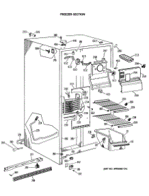 02 - Freezer Section parts for Ge Refrigerator TFX20SASAAD from AppliancePartsPros.com