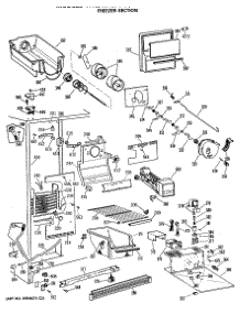 02 - Freezer Section parts for Ge Refrigerator TFX24JRSAAD from AppliancePartsPros.com