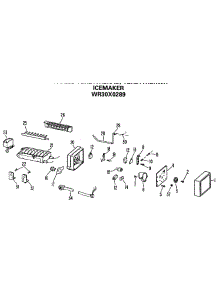 04 - Icemaker parts for Ge Refrigerator TBX21TRBRWH from AppliancePartsPros.com