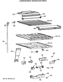 05 - Compartment Separator Parts parts for Ge Refrigerator TBX21MASNRWH from AppliancePartsPros.com