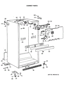 03 - Cabinet Parts parts for Ge Refrigerator TBX18LASERWH from AppliancePartsPros.com