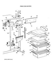 03 - Fresh Food Section parts for Ge Refrigerator TFC20JASAAD from AppliancePartsPros.com