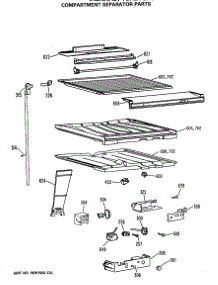 05 - Compartment Separator Parts parts for Ge Refrigerator TBX21GASNRAD from AppliancePartsPros.com