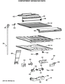 05 - Compartment Separator Parts parts for Ge Refrigerator TBX24JASJRWH from AppliancePartsPros.com