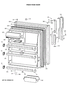 02 - Fresh Food Door parts for Ge Refrigerator TBX24JASJRWH from AppliancePartsPros.com