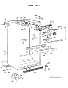 03 - Cabinet Parts parts for Ge Refrigerator TBX18GASERAD from AppliancePartsPros.com