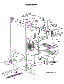 02 - Freezer Section parts for Ge Refrigerator TFC22ZASAWH from AppliancePartsPros.com