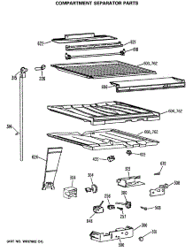 05 - Compartment Separator Parts parts for Ge Refrigerator TBX18SASELAD from AppliancePartsPros.com