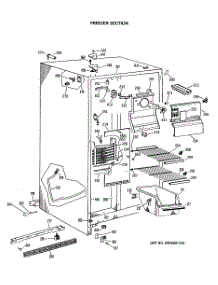 02 - Freezer Section parts for Ge Refrigerator TFG20JASBWH from AppliancePartsPros.com