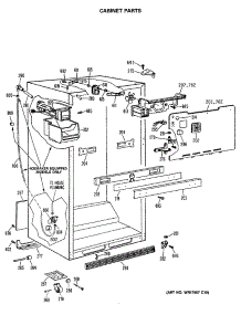 03 - Cabinet Parts parts for Ge Refrigerator TBX24JASJRAD from AppliancePartsPros.com