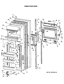 02 - Fresh Food Door parts for Ge Refrigerator TFC24ZFSAWH from AppliancePartsPros.com